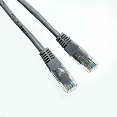 Bare Copper Grey Network Patch Cord UTP Cat5e 100Mbps Passes FLUKE Test